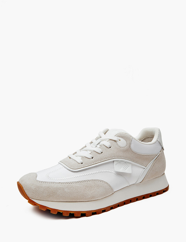 Молочные женские кроссовки MASCOTTE 47-410421-0201 | ракурс 2