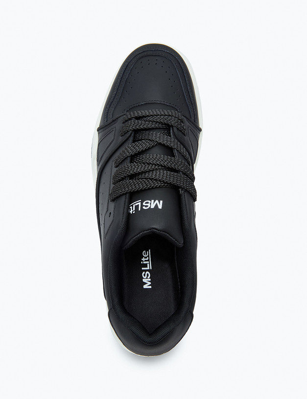 Черные мужские кеды MASCOTTE 128-323621-0602 | ракурс 4