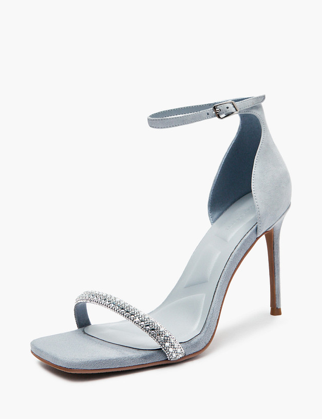 Голубые женские босоножки MASCOTTE 126-511812-0611 | ракурс 2