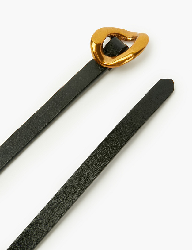 Черный женский ремень MASCOTTE 701-2101-602 | ракурс 3