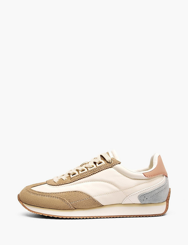 Молочные женские кроссовки MASCOTTE 64-516221-0201 | ракурс 1