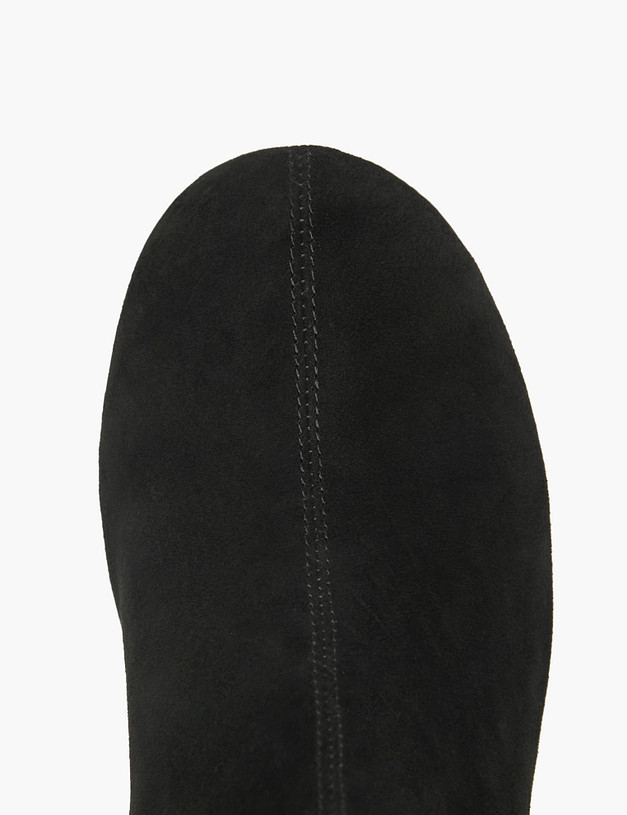 Черные женские велюровые ботильоны MASCOTTE 234-529921-0602 | ракурс 4