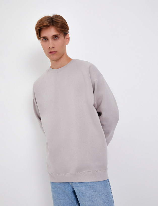 Серый мужской свитшот MASCOTTE 889-4215-26101 | ракурс 1