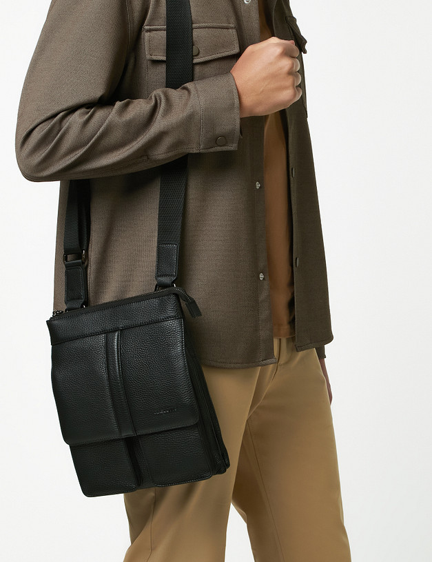 Черная мужская сумка MASCOTTE 622-2112-102 | ракурс 1