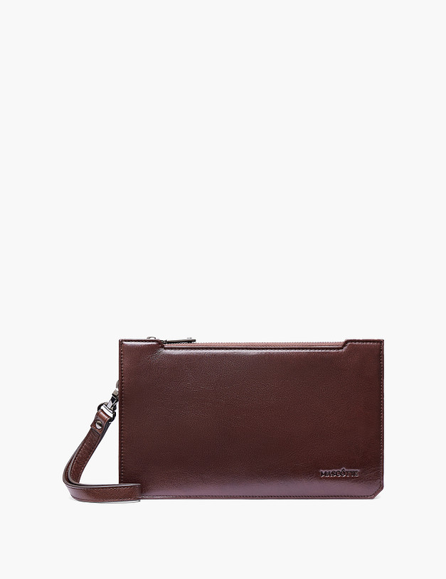 Коричневая мужская барсетка MASCOTTE 622-5203-102 | ракурс 3 Коричневая мужская барсетка MASCOTTE 622-5203-102 | ракурс 3