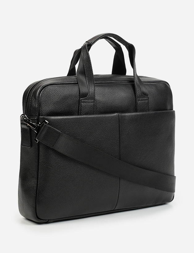 Черный мужской портфель MASCOTTE 602-1216-102 | ракурс 3