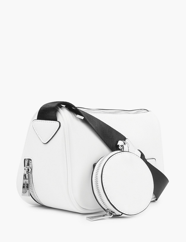 Белая женская сумка кросс-боди MASCOTTE 670-2129-601 | ракурс 3