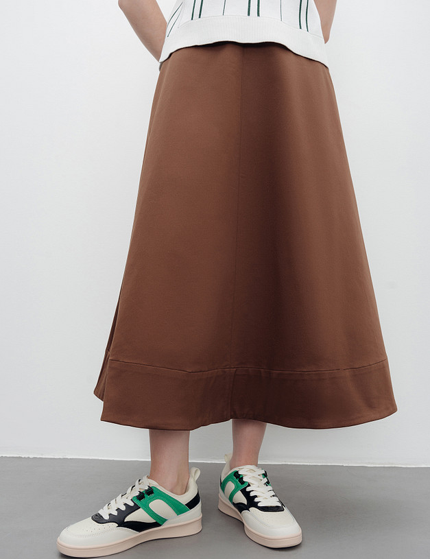 Молочные женские кеды с цветными элементами MASCOTTE 151-410321-0601 | ракурс 2