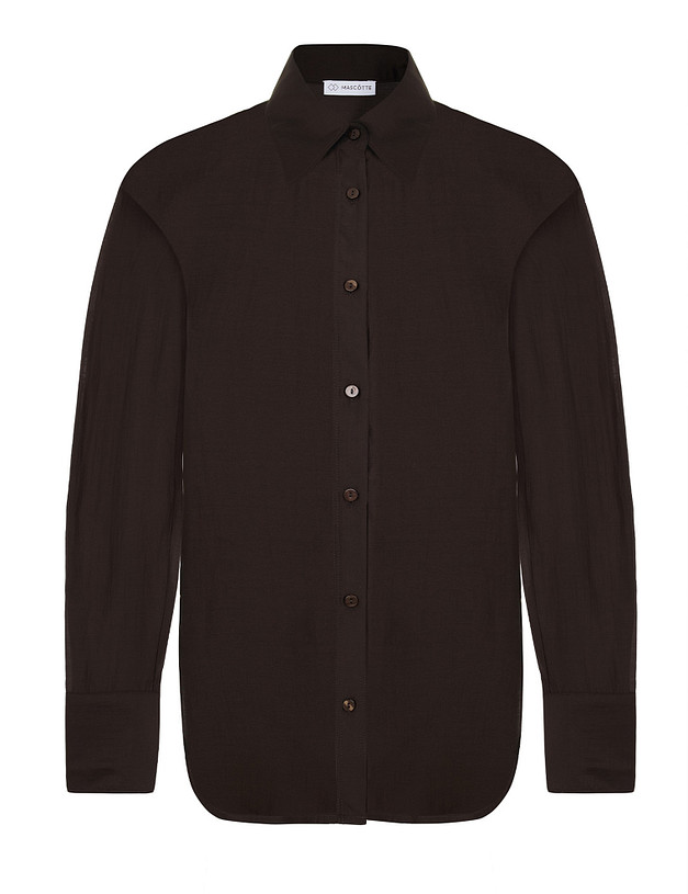 Коричневая женская рубашка MASCOTTE 874-5215-2409 | ракурс 7