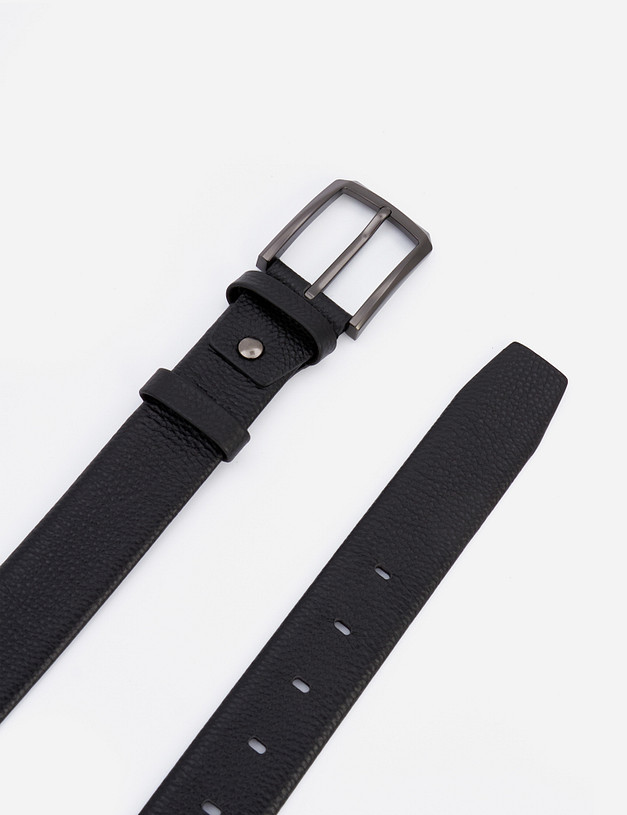 Черный мужской ремень MASCOTTE 727-1206-102 | ракурс 3