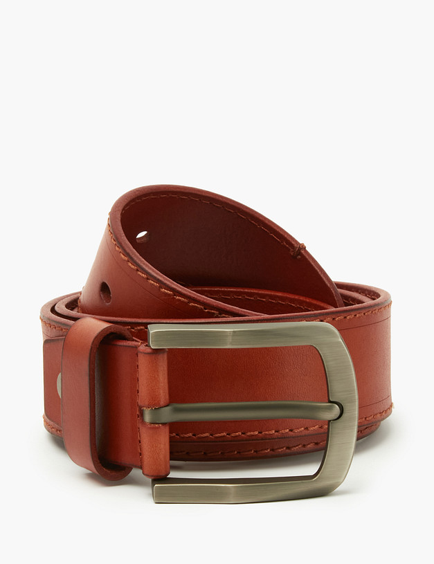 Рыжий мужской ремень MASCOTTE 703-9109-113 | ракурс 1
