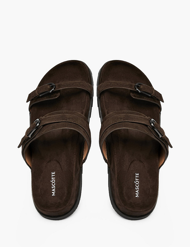 Коричневые женские сабо MASCOTTE 233-21437121-4680M | ракурс 4