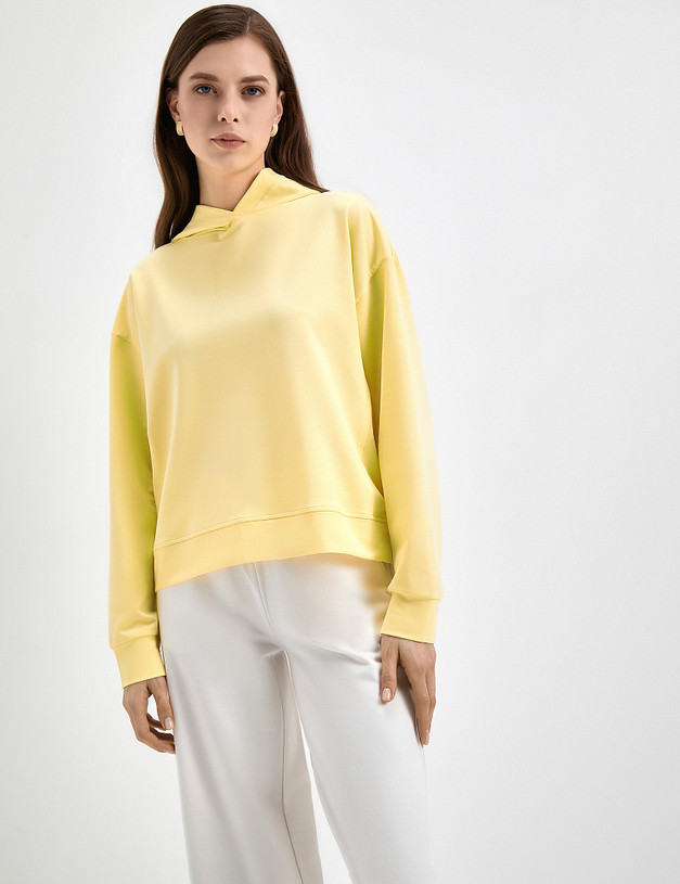 Женское худи желтого цвета MASCOTTE 790-3109-2618 | ракурс 6