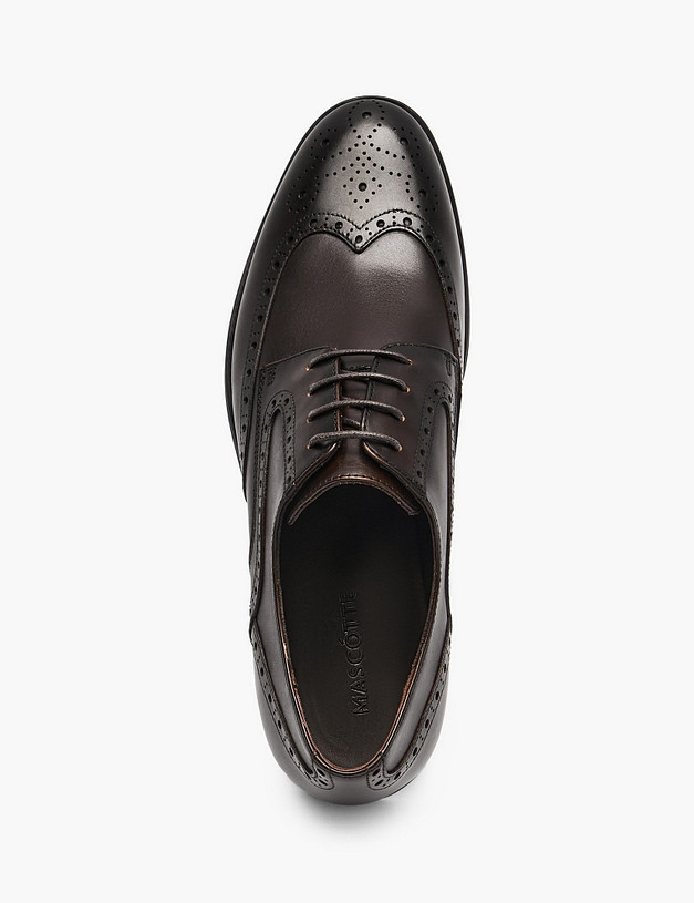 Коричневые мужские броги MASCOTTE 142-611614-0109 | ракурс 4