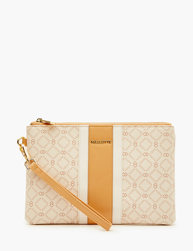 Молочный женский клатч MASCOTTE 615-3233-608 | ракурс 2 Молочный женский клатч MASCOTTE 615-3233-608 | ракурс 2