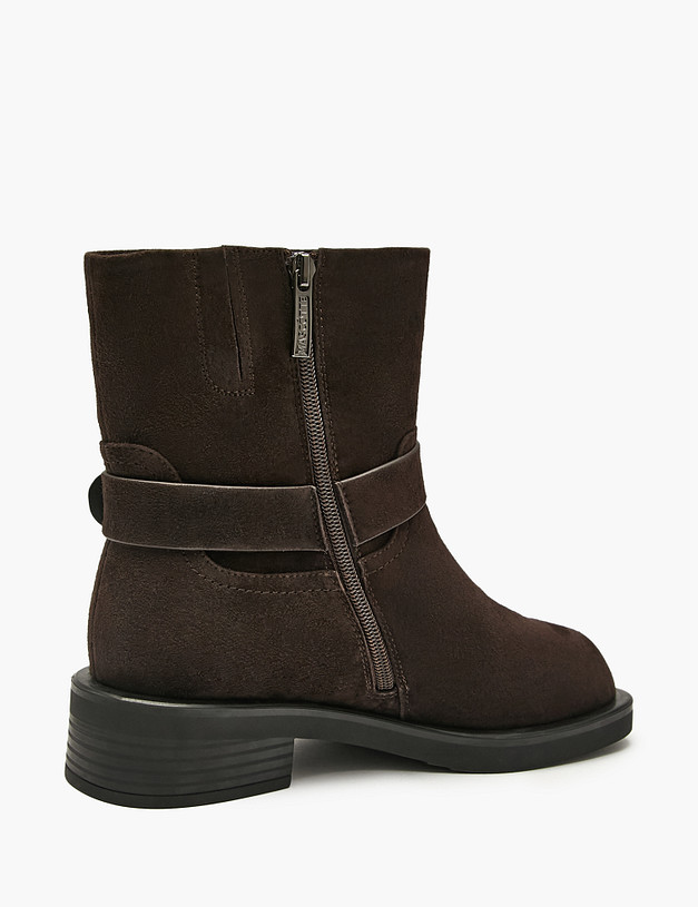 Коричневые женские зимние ботинки MASCOTTE 94-522131-0609 | ракурс 3