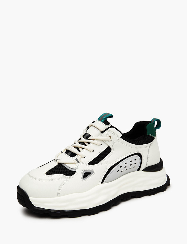 Белые женские кроссовки MASCOTTE 234-323521-0602 | ракурс 3