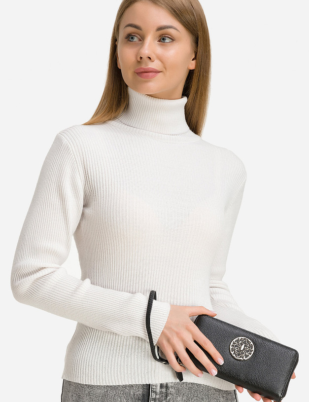 Черный женский кошелек с декором MASCOTTE 671-9212-102 | ракурс 5