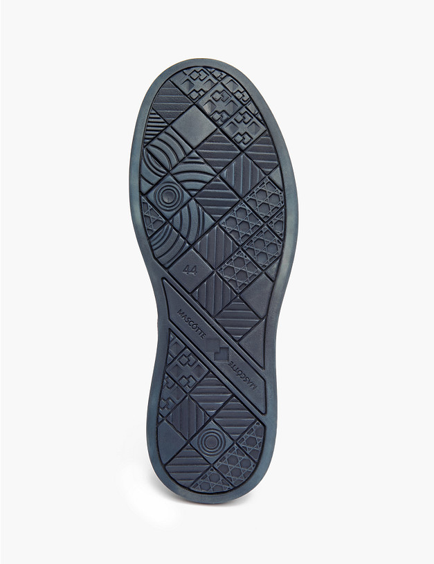 Синие мужские кеды из кожи и велюра MASCOTTE 189-2130212-0203 | ракурс 5