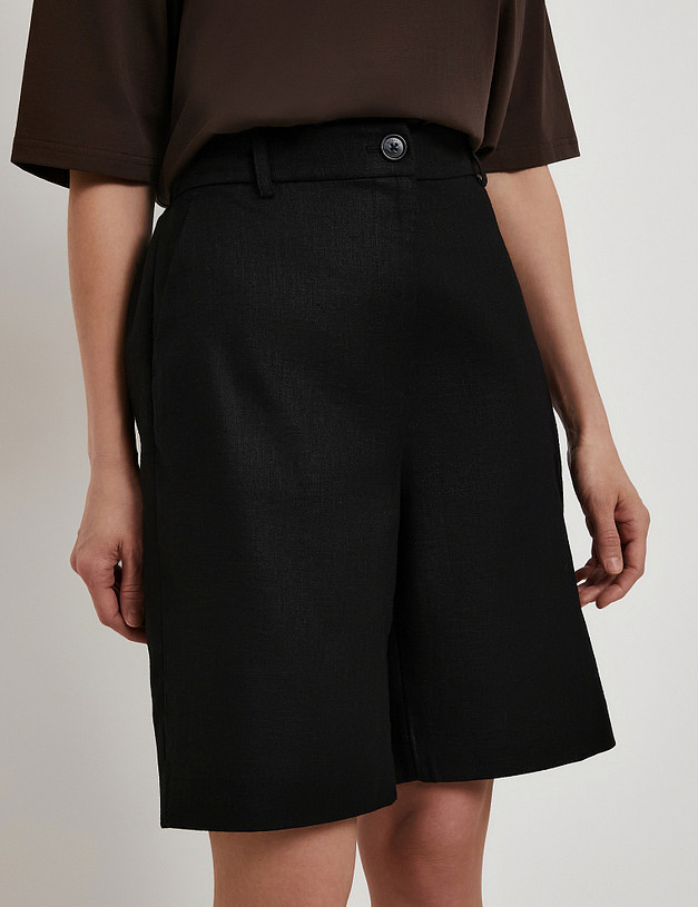 Черные женские шорты MASCOTTE 835-6103-2702 | ракурс 3