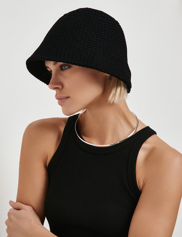 Черная женская шляпа MASCOTTE 766-5132-2602 | ракурс 1