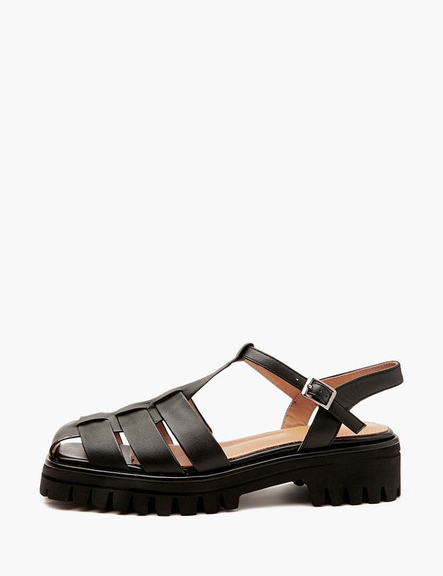 Черные женские сандалии MASCOTTE 233-4123911-7101M | ракурс 1