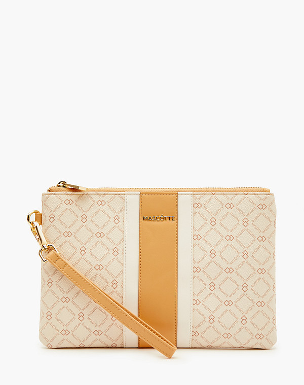 615-3233-608 Сумка женская и.кожа/текстиль бел-беж, S, Mascotte