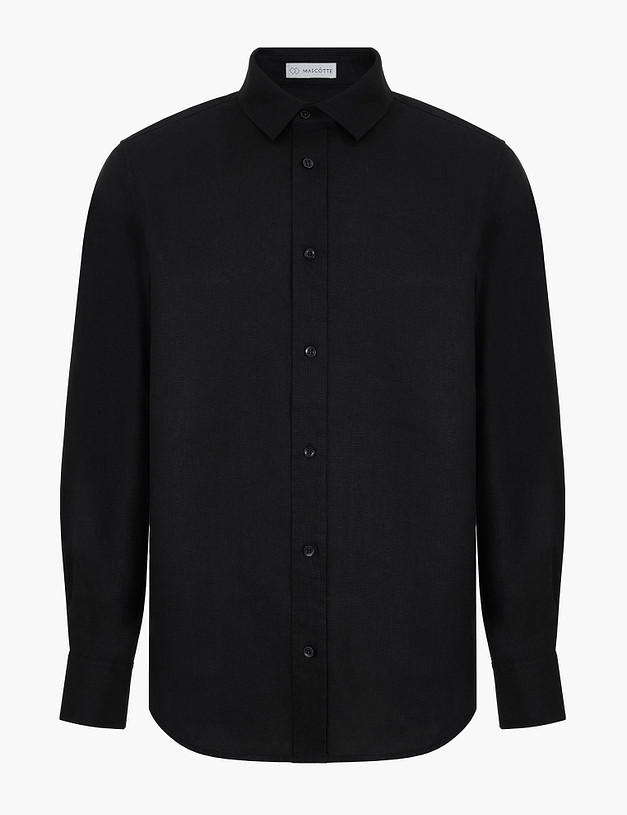 Черная мужская рубашка MASCOTTE 834-6102-2702 | ракурс 7