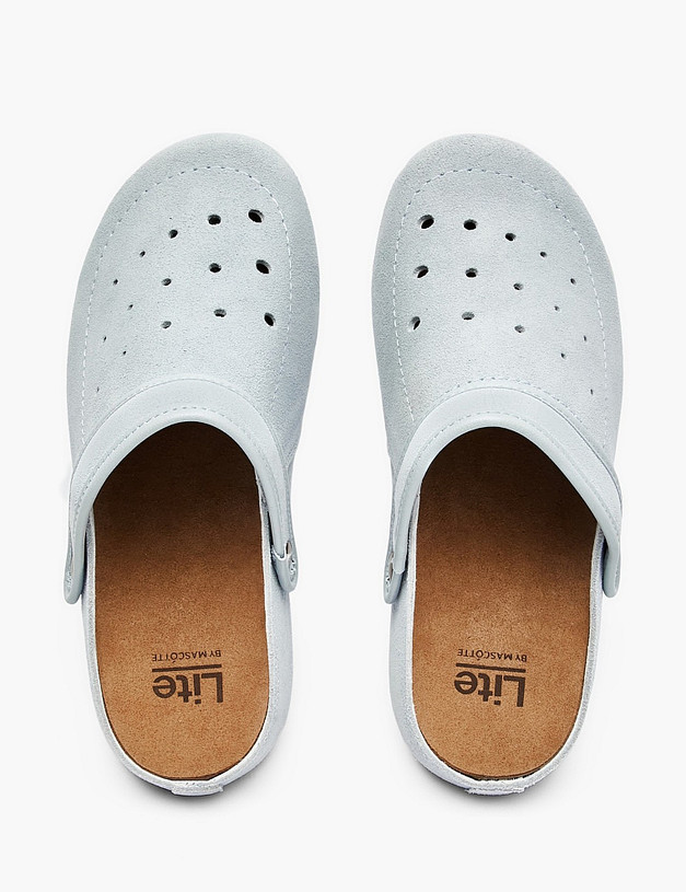 Голубые женские сабо MASCOTTE 98-612622-0211 | ракурс 4