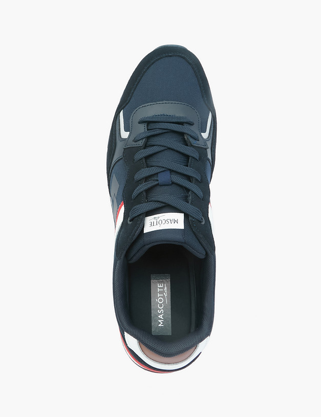 Синие мужские кроссовки с акцентами MASCOTTE 189-2114523-0203 | ракурс 5