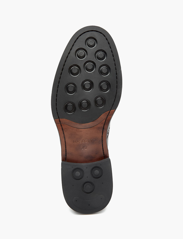 Коричневые мужские броги из кожи MASCOTTE 128-324911-0109 | ракурс 5 Коричневые мужские броги из кожи MASCOTTE 128-324911-0109 | ракурс 5