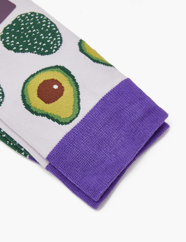 Носки с принтом "Авокадо" MASCOTTE 764-3222-2607 | ракурс 2 Носки с принтом "Авокадо" MASCOTTE 764-3222-2607 | ракурс 2