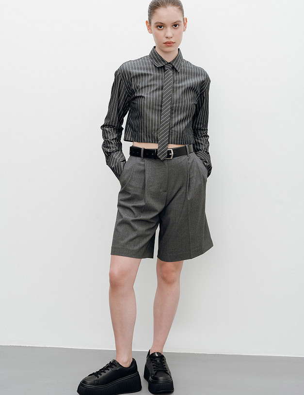 Черные женские кеды на платформе MASCOTTE 64-411721-0602 | ракурс 2