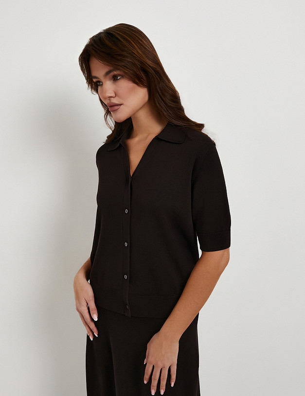 Коричневый женский кардиган MASCOTTE 852-6125-2409 | ракурс 3