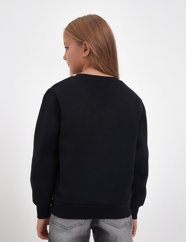 Черный детский свитшот MASCOTTE 848-4209-2602 | ракурс 7