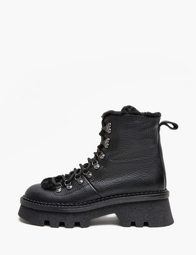 Черные женские зимние ботинки MASCOTTE 233-423231-0102 | ракурс 2