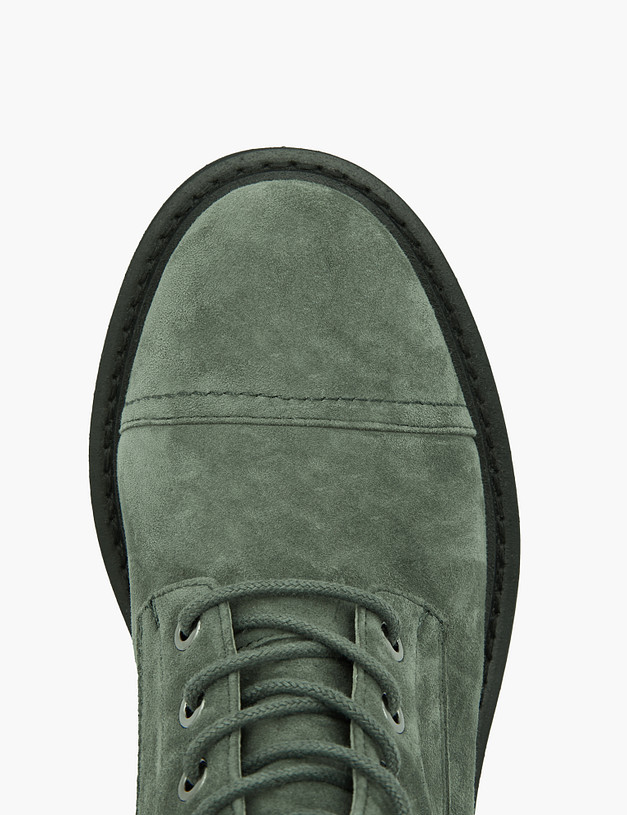 Зеленые женские ботинки из велюра MASCOTTE 15-3205521-4606M | ракурс 5