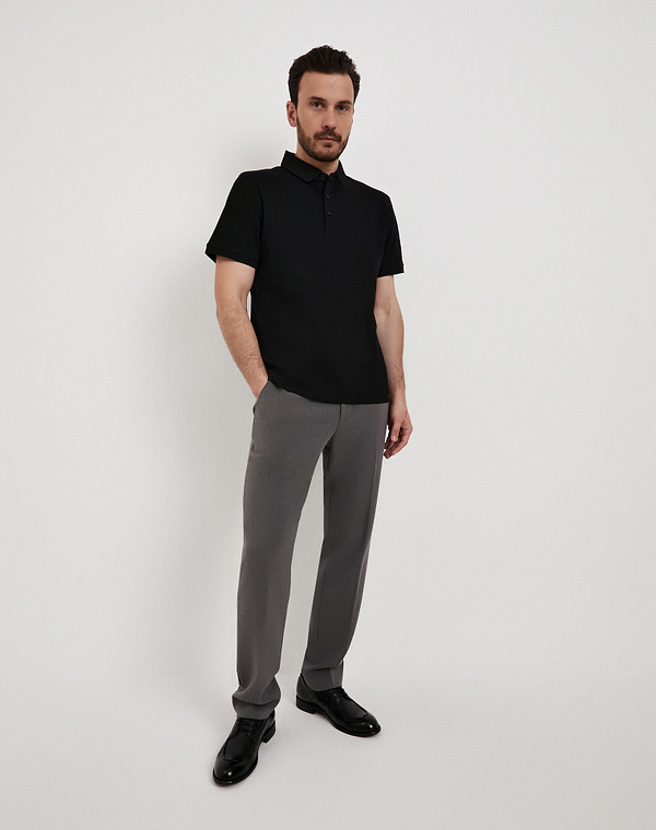 873-6103-2602 Джемпер-поло мужской черн, Mascotte