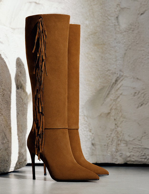 Коричневые женские сапоги MASCOTTE 100-221823-0609 | ракурс 1