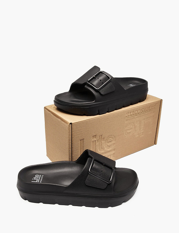 Черные женские сабо MASCOTTE 151-610191-7202 | ракурс 6