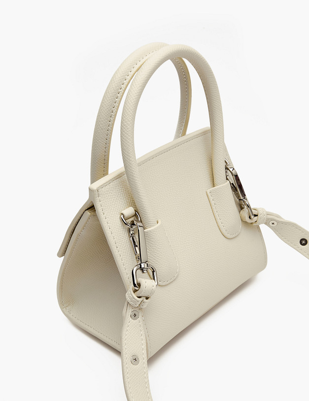 Белая женская сумка MASCOTTE 604-4150-601 | ракурс 4 Белая женская сумка MASCOTTE 604-4150-601 | ракурс 4