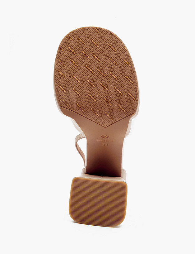 Бежевые кожаные женские босоножки MASCOTTE 126-413011-3509M | ракурс 5 Бежевые кожаные женские босоножки MASCOTTE 126-413011-3509M | ракурс 5
