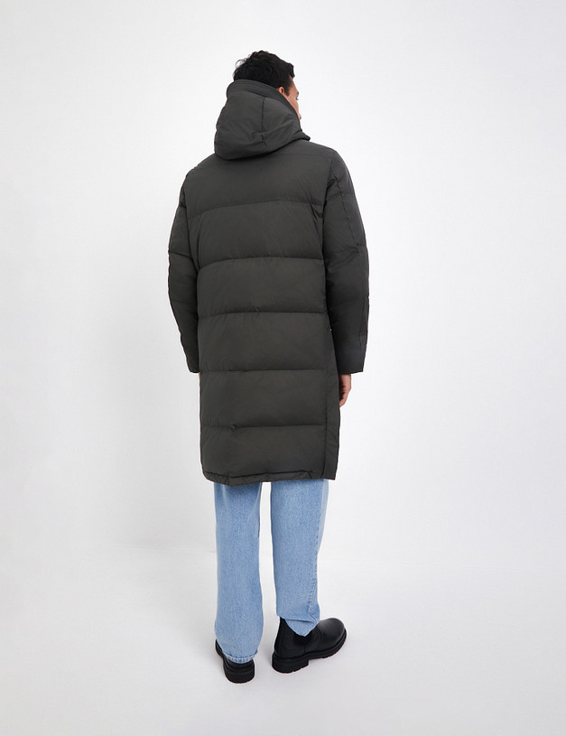 Мужской пуховик цвета хаки MASCOTTE 837-4206-2404 | ракурс 9 Мужской пуховик цвета хаки MASCOTTE 837-4206-2404 | ракурс 9