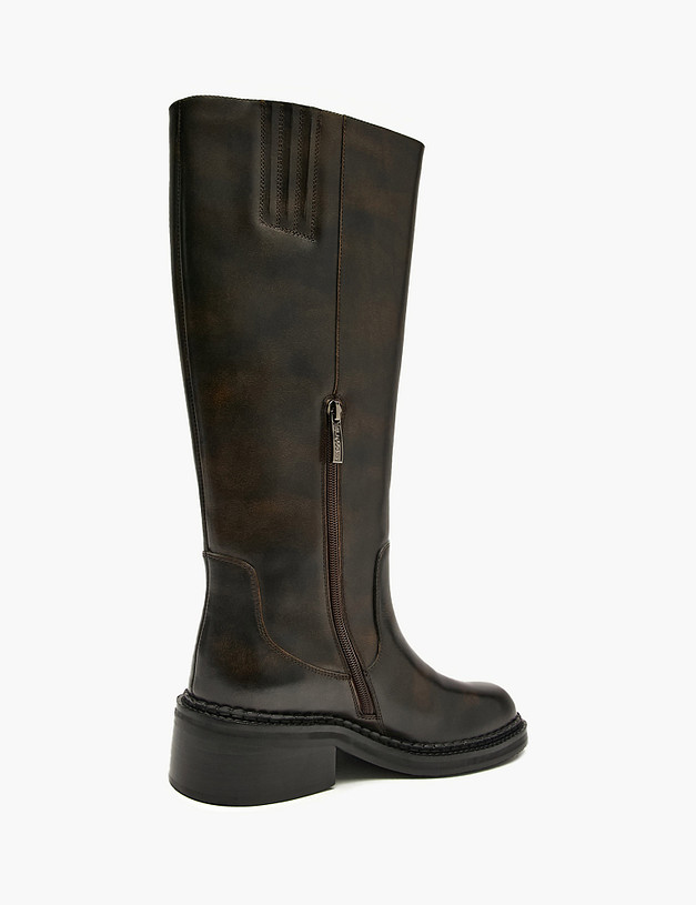 Коричневые женские сапоги MASCOTTE 22-5280221-6108M | ракурс 3