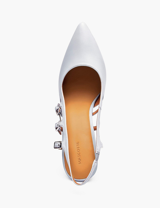 Голубые женские туфли MASCOTTE 126-6102616-6570M | ракурс 5