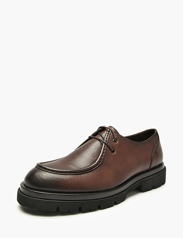 Коричневые мужские полуботинки MASCOTTE 175-522213-0109 | ракурс 4