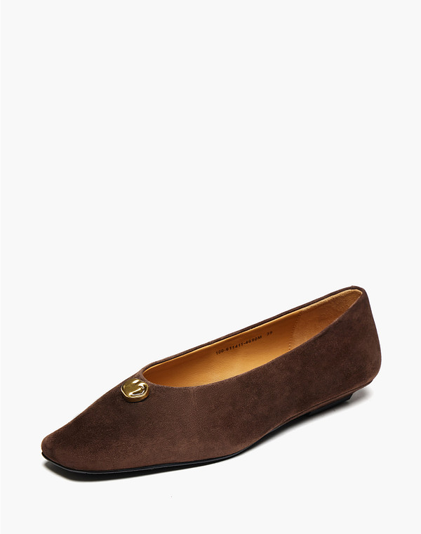 100-611411-4690M Туфли женские велюр/нат.кожа корич, Mascotte