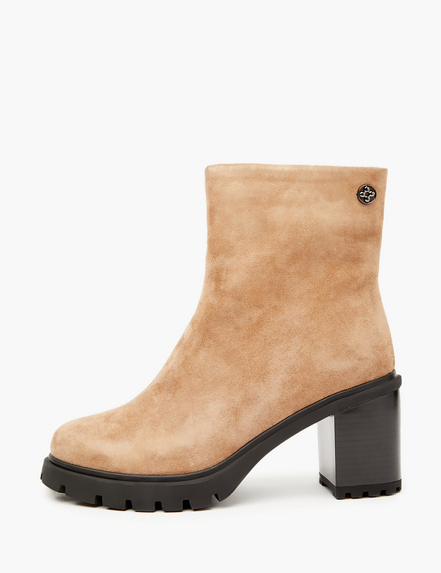 Бежевые женские зимние ботильоны MASCOTTE 126-321032-3671M | ракурс 1