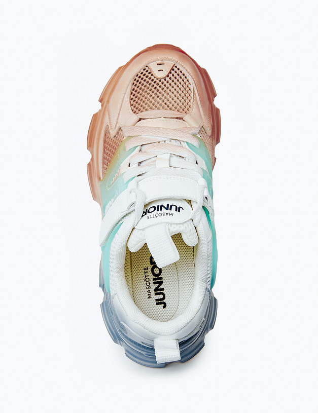 Цветные кроссовки для девочек MASCOTTE 234-413821-0612 | ракурс 7