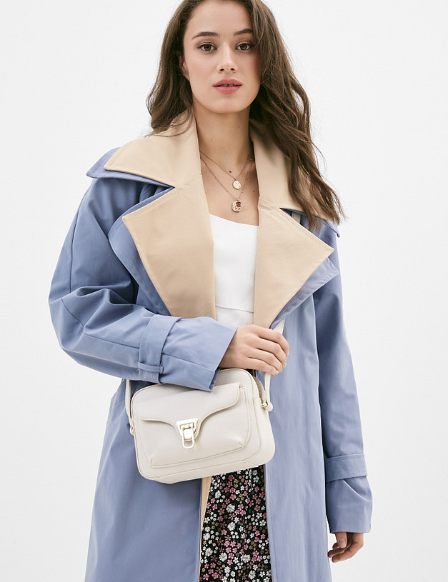 Белая женская сумка кросс-боди MASCOTTE 670-1101-601 | ракурс 1